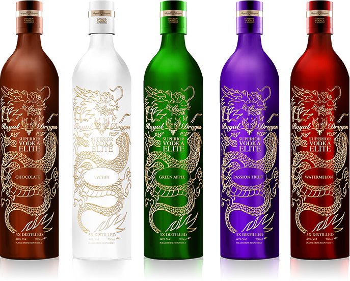 The Royal Dragon Vodka Flavours